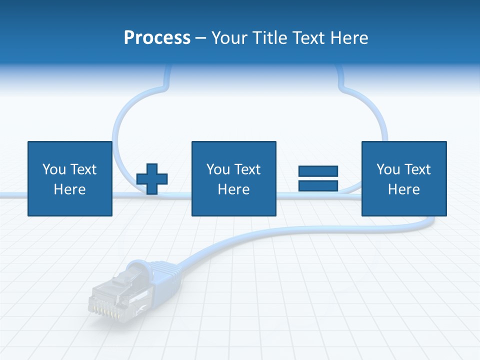 Illustration Internet Communication PowerPoint Template