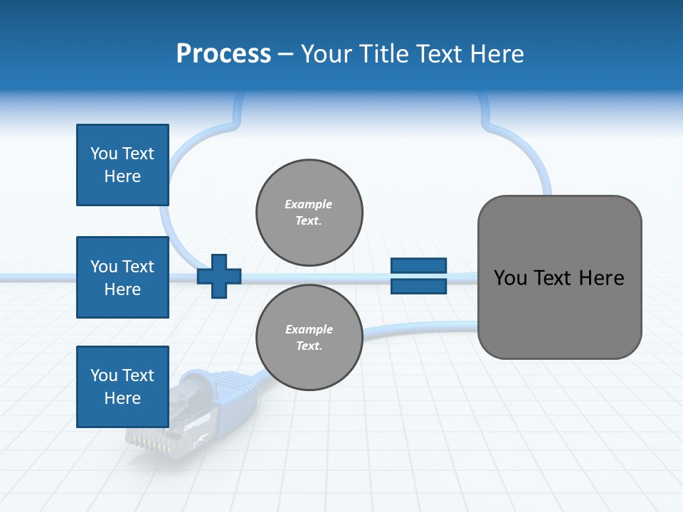 Illustration Internet Communication PowerPoint Template
