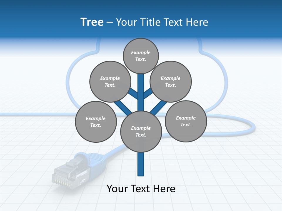 Illustration Internet Communication PowerPoint Template