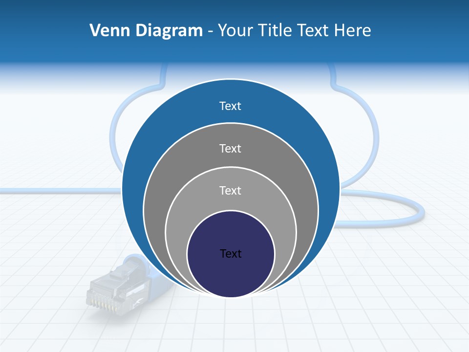 Illustration Internet Communication PowerPoint Template