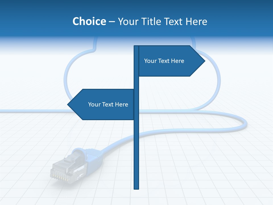 Illustration Internet Communication PowerPoint Template