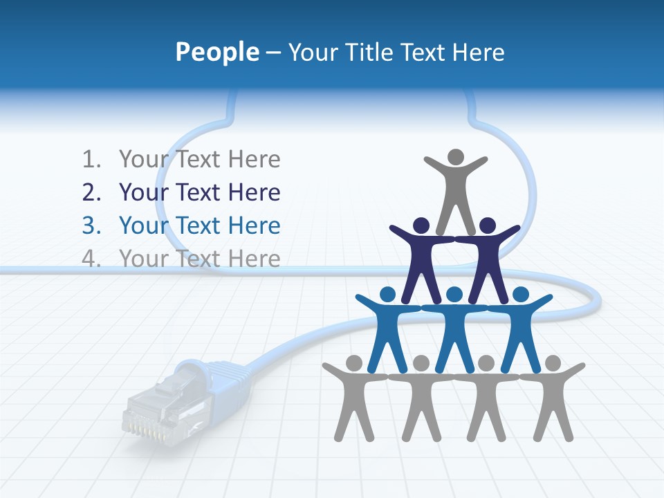 Illustration Internet Communication PowerPoint Template