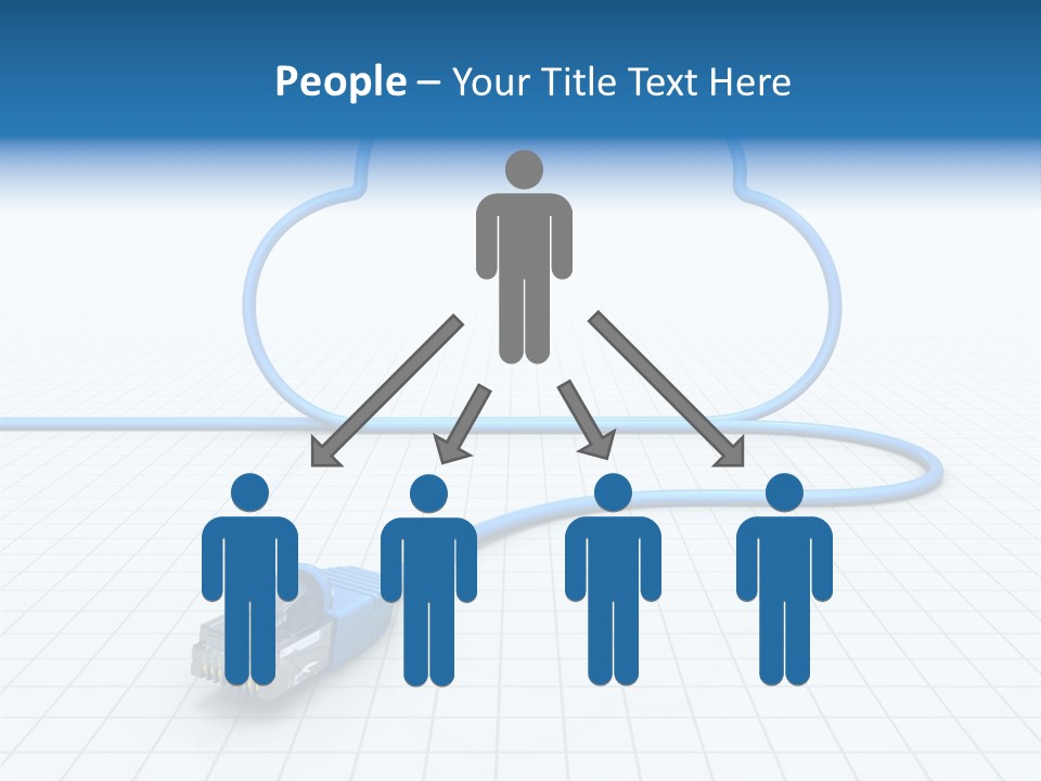 Illustration Internet Communication PowerPoint Template