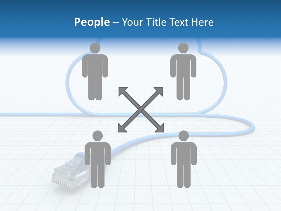 Illustration Internet Communication PowerPoint Template