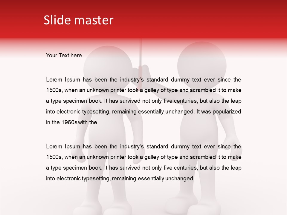 Illustration Love Umbrella PowerPoint Template