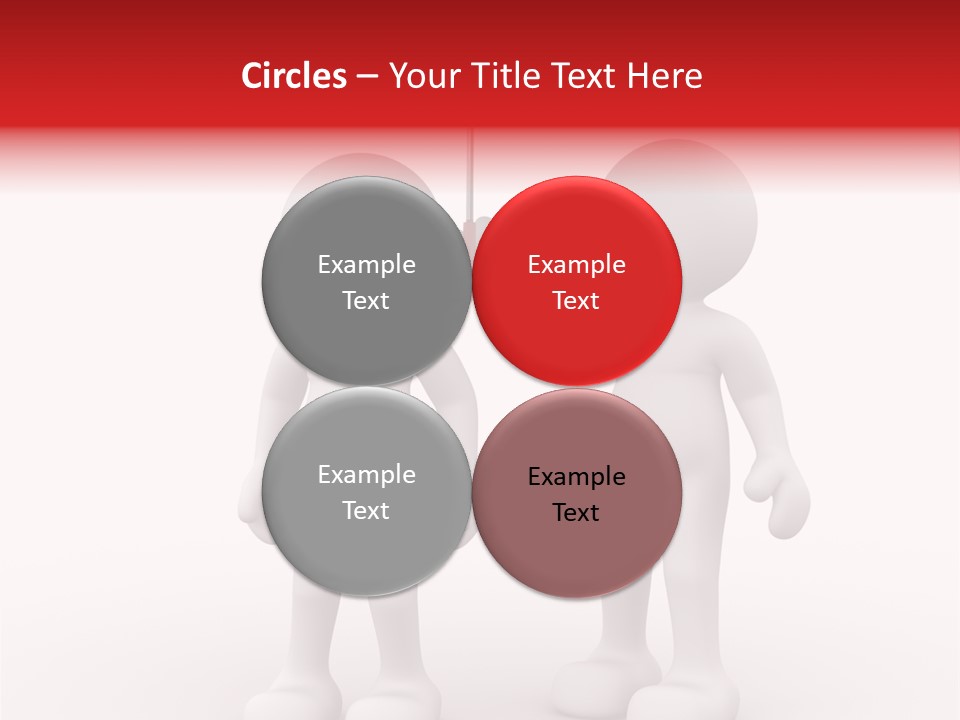 Illustration Love Umbrella PowerPoint Template