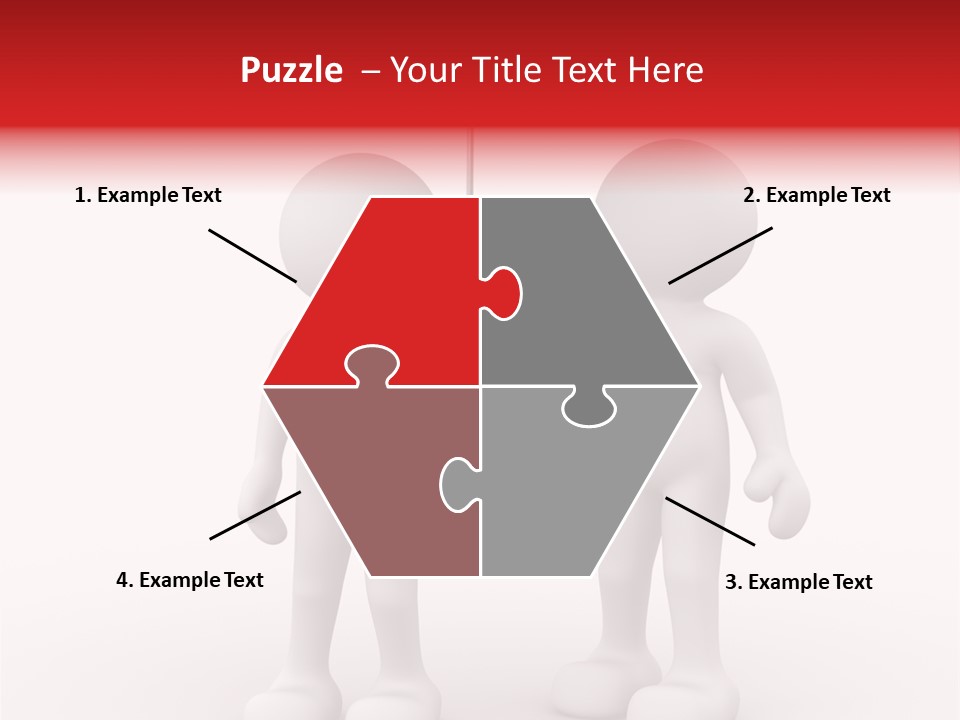 Illustration Love Umbrella PowerPoint Template