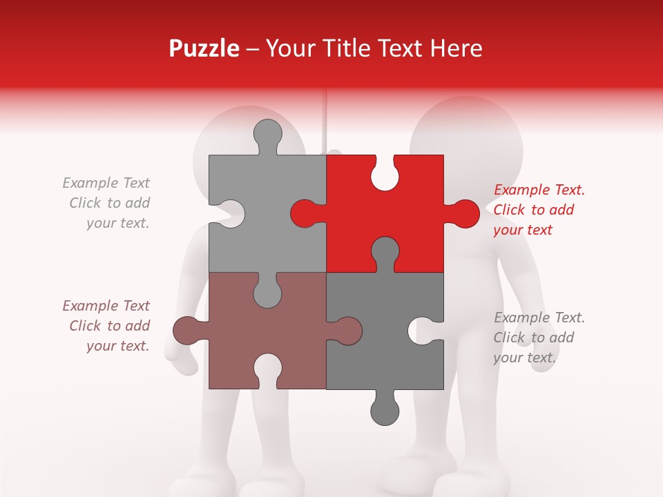 Illustration Love Umbrella PowerPoint Template