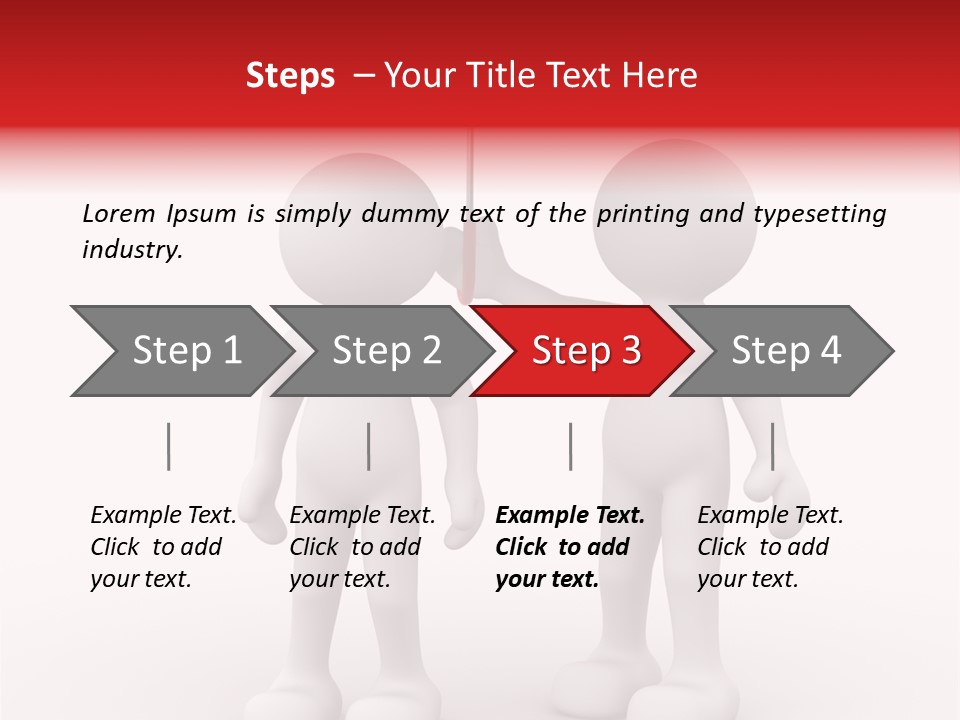Illustration Love Umbrella PowerPoint Template