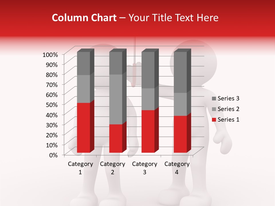 Illustration Love Umbrella PowerPoint Template