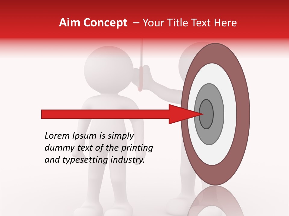 Illustration Love Umbrella PowerPoint Template