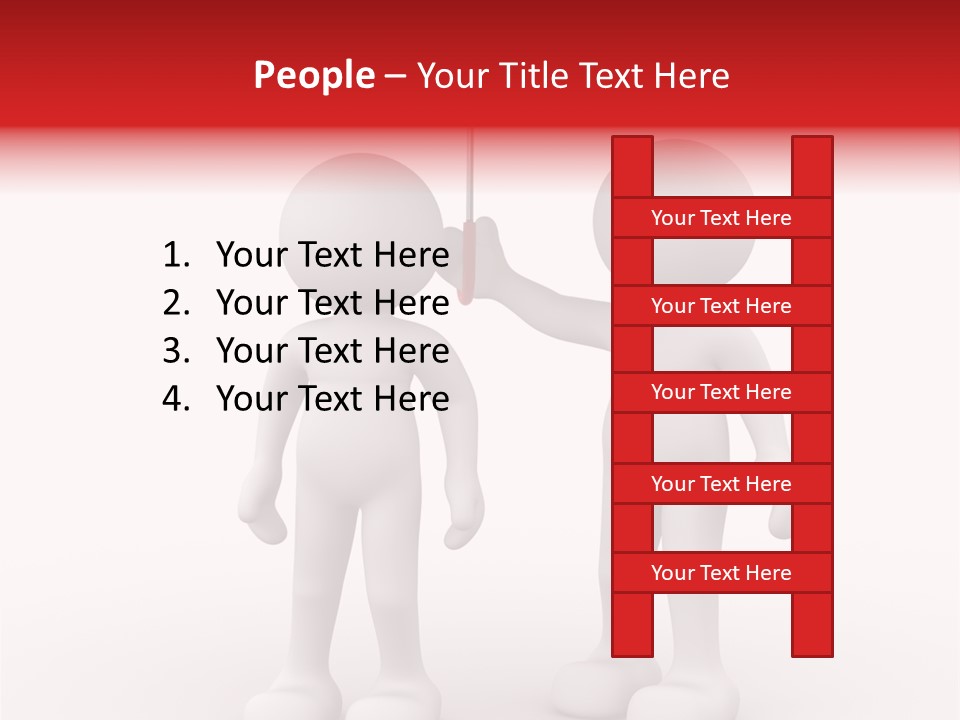 Illustration Love Umbrella PowerPoint Template