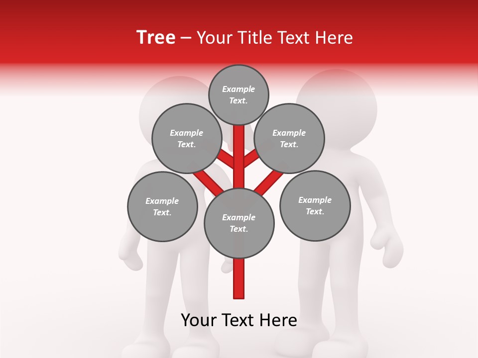 Illustration Love Umbrella PowerPoint Template
