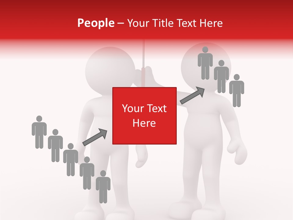 Illustration Love Umbrella PowerPoint Template