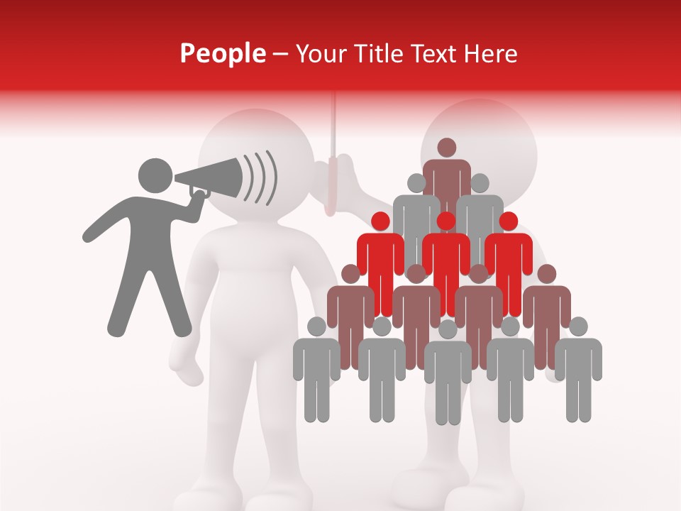 Illustration Love Umbrella PowerPoint Template