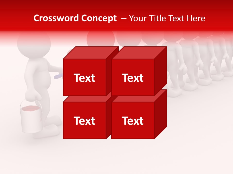 A Group Of People Standing In A Line With Paint On Them PowerPoint Template