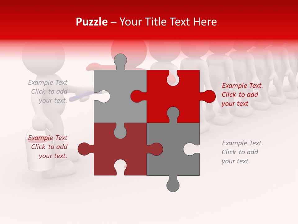 A Group Of People Standing In A Line With Paint On Them PowerPoint Template