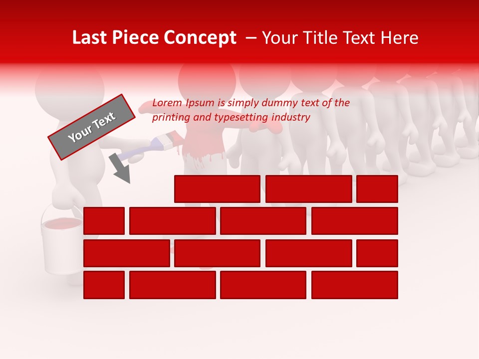 A Group Of People Standing In A Line With Paint On Them PowerPoint Template