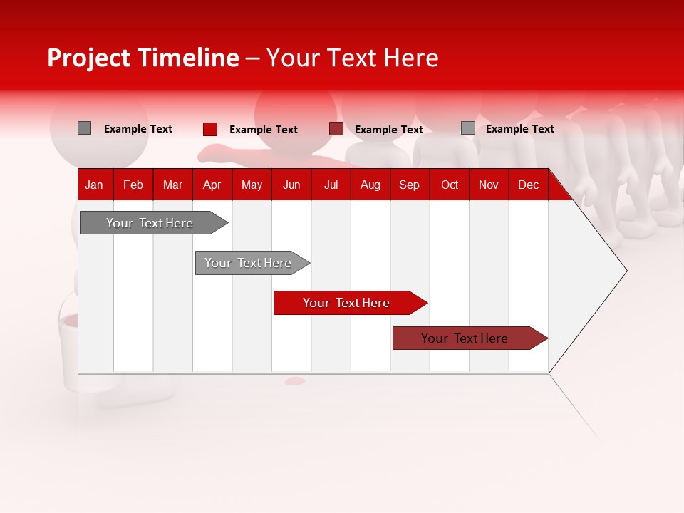 A Group Of People Standing In A Line With Paint On Them PowerPoint Template