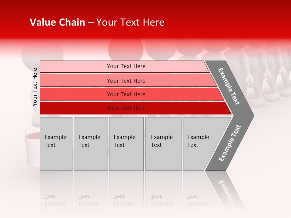 A Group Of People Standing In A Line With Paint On Them PowerPoint Template