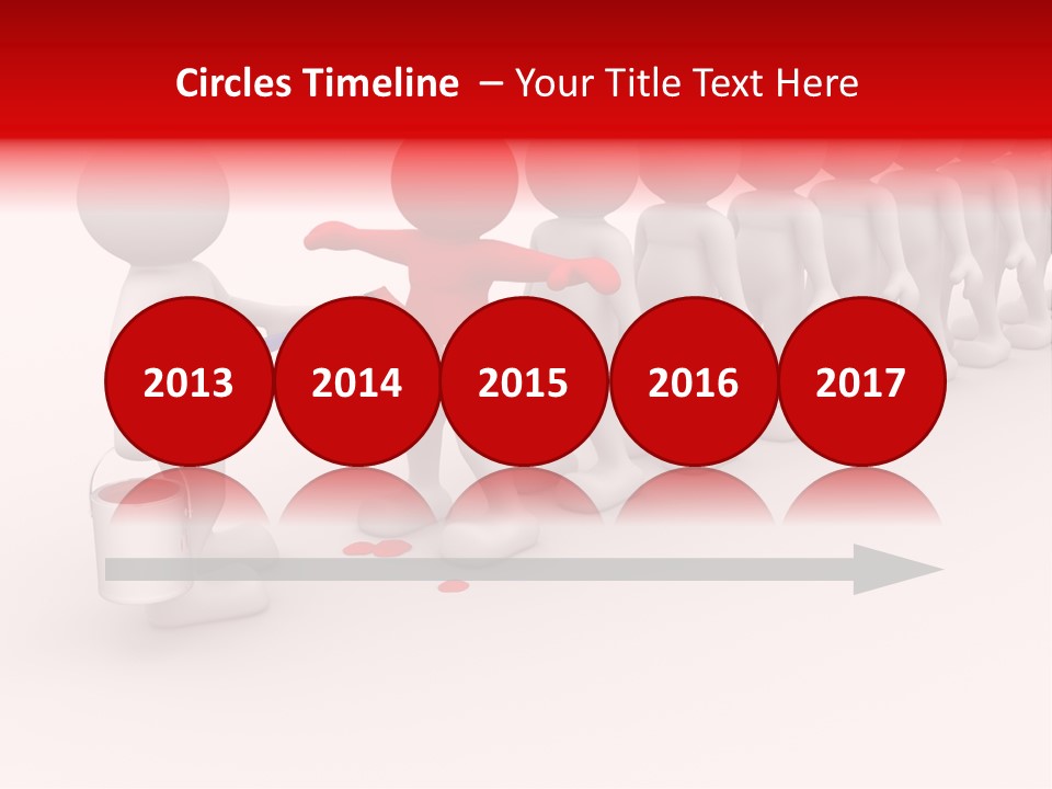 A Group Of People Standing In A Line With Paint On Them PowerPoint Template