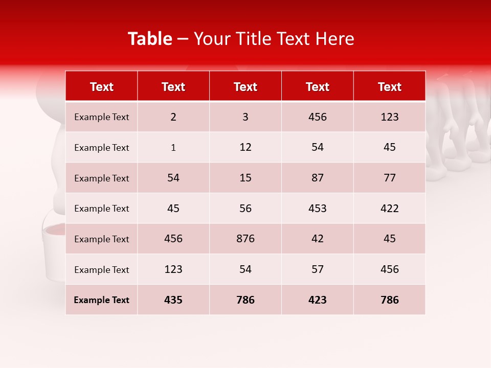 A Group Of People Standing In A Line With Paint On Them PowerPoint Template