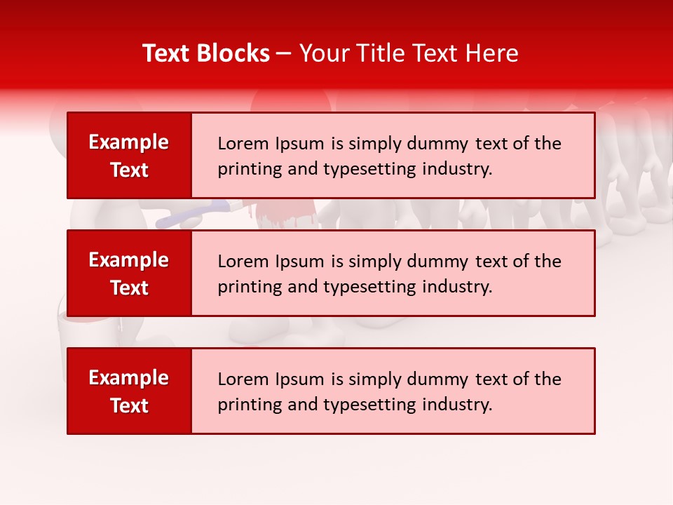 A Group Of People Standing In A Line With Paint On Them PowerPoint Template