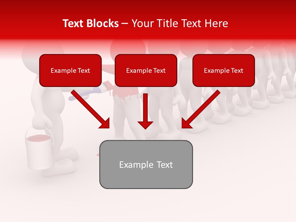A Group Of People Standing In A Line With Paint On Them PowerPoint Template