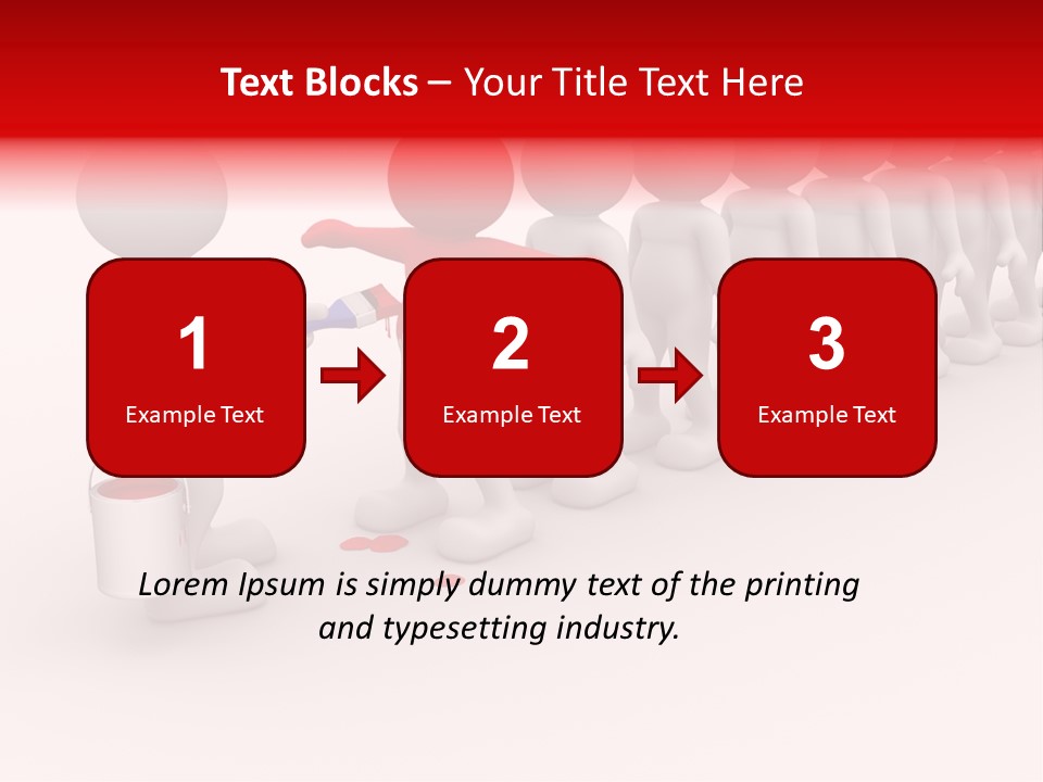 A Group Of People Standing In A Line With Paint On Them PowerPoint Template