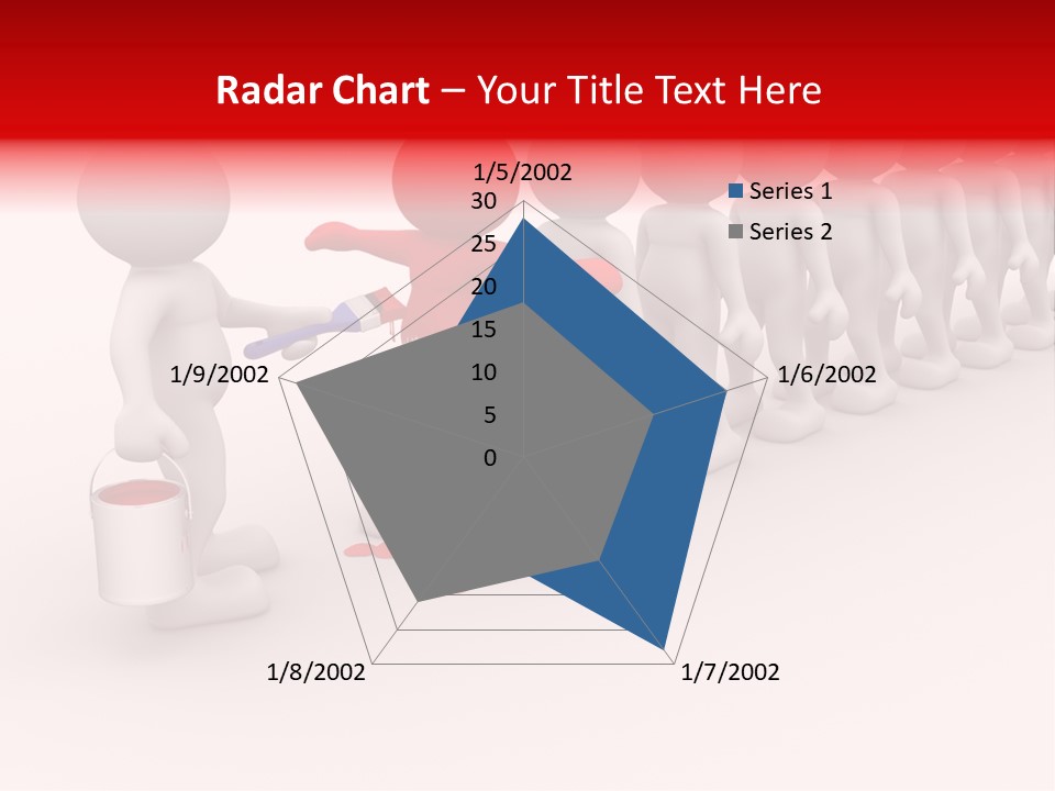 A Group Of People Standing In A Line With Paint On Them PowerPoint Template