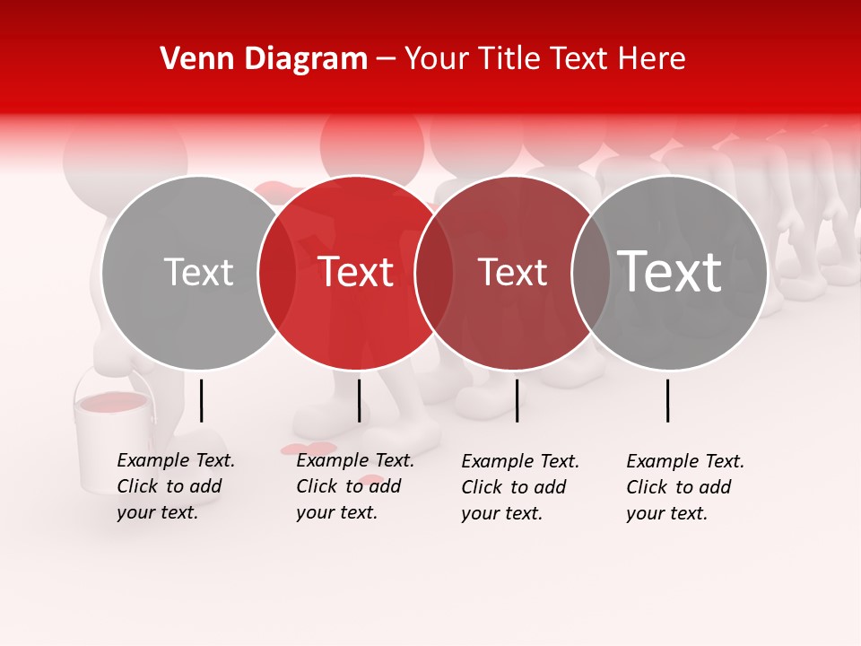 A Group Of People Standing In A Line With Paint On Them PowerPoint Template