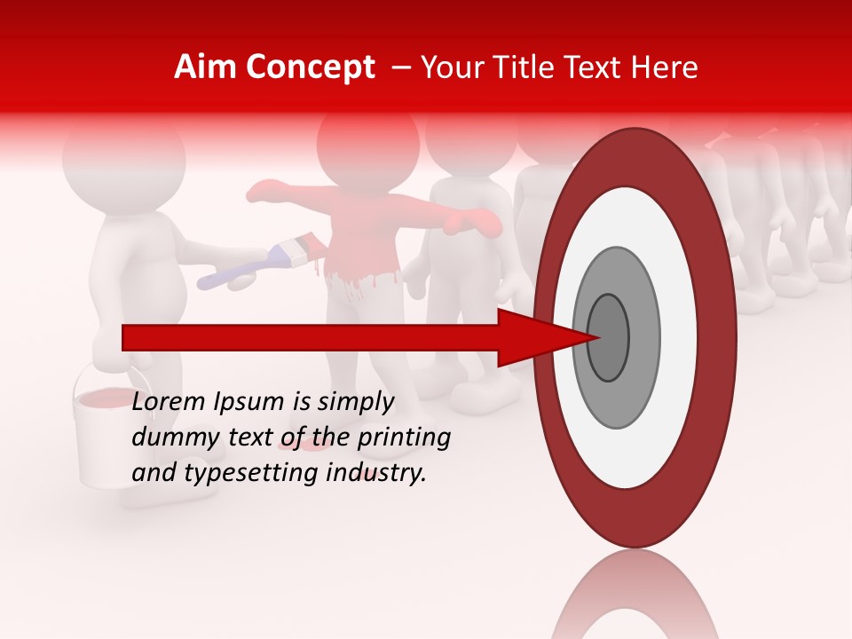 A Group Of People Standing In A Line With Paint On Them PowerPoint Template