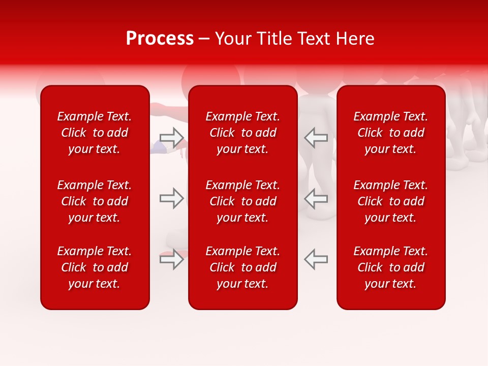A Group Of People Standing In A Line With Paint On Them PowerPoint Template