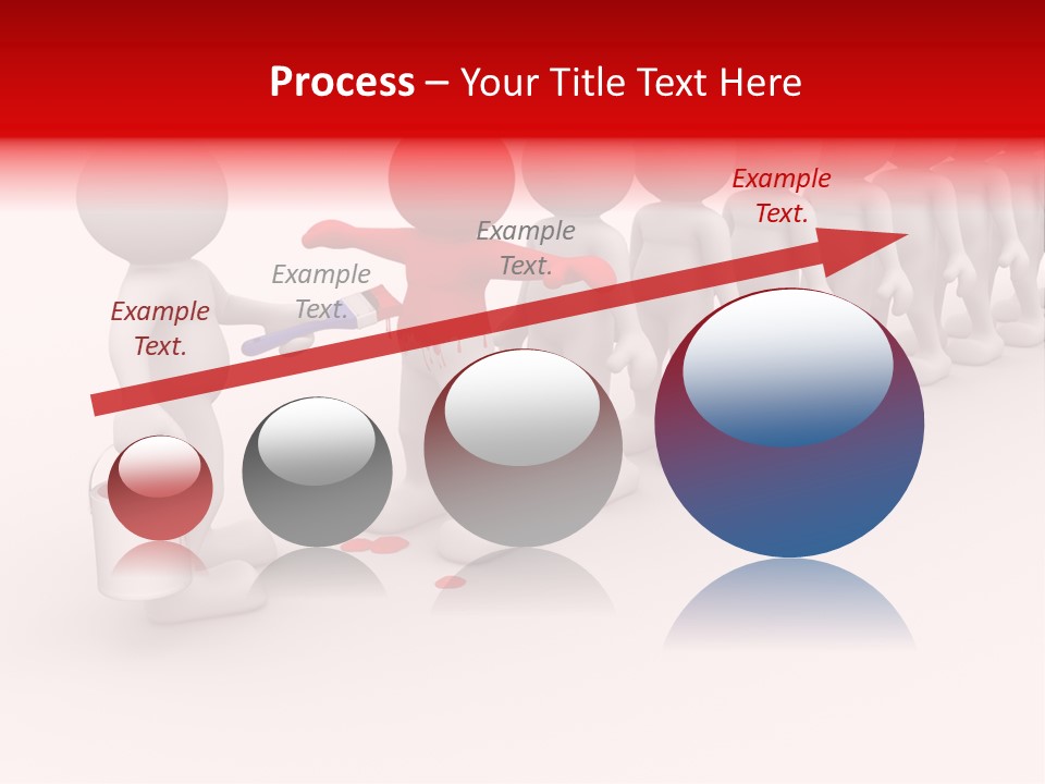 A Group Of People Standing In A Line With Paint On Them PowerPoint Template