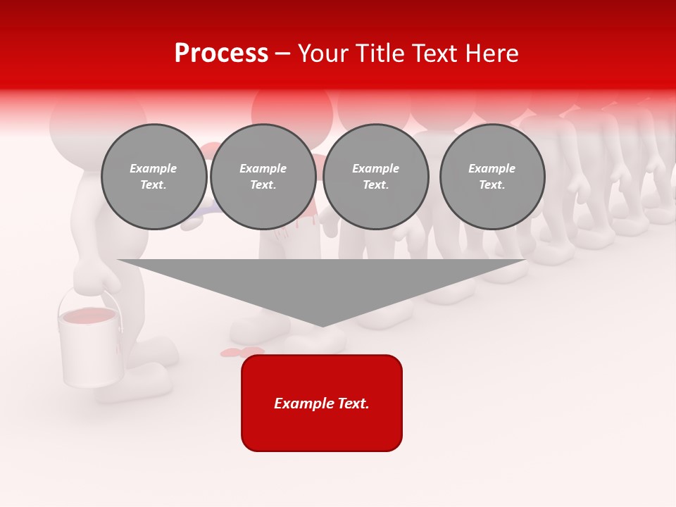 A Group Of People Standing In A Line With Paint On Them PowerPoint Template