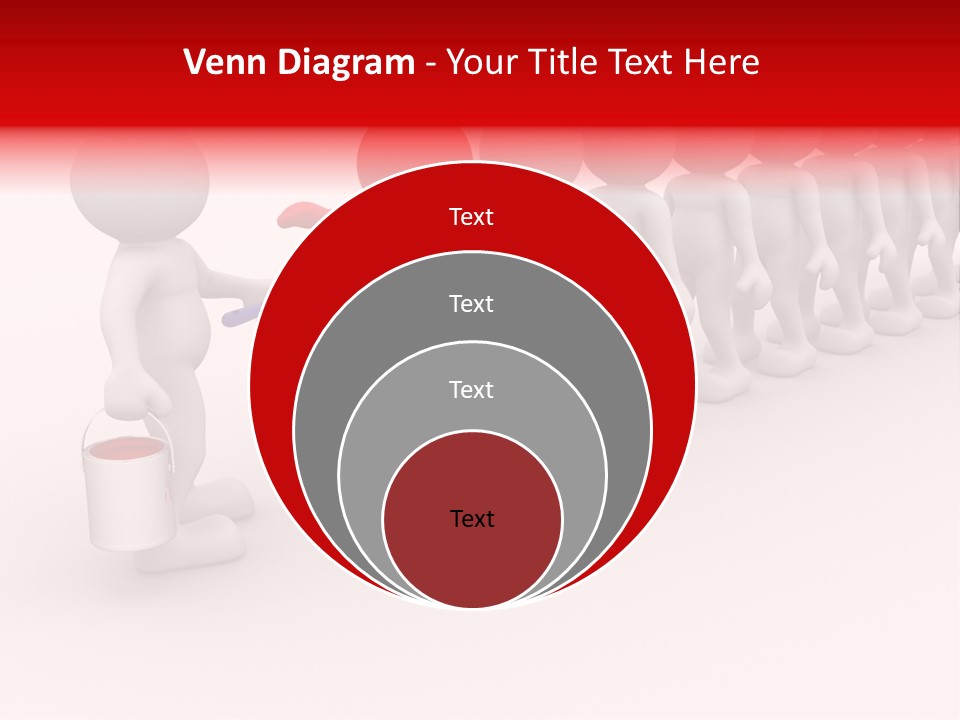 A Group Of People Standing In A Line With Paint On Them PowerPoint Template