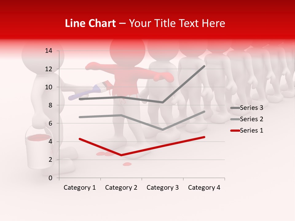 A Group Of People Standing In A Line With Paint On Them PowerPoint Template