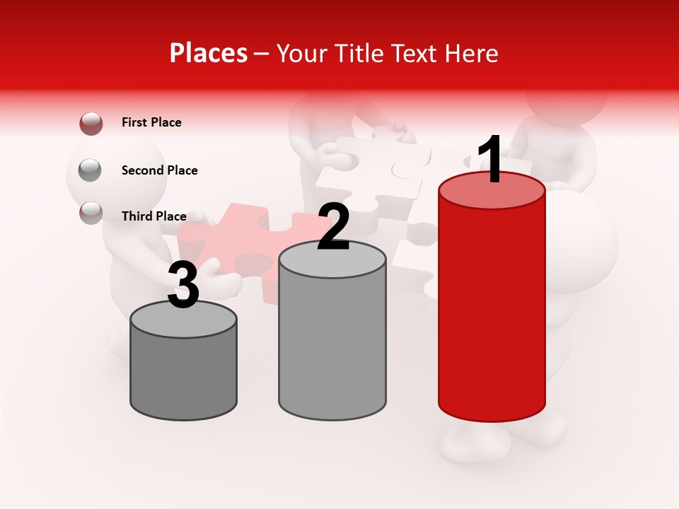 Red Illustration Help PowerPoint Template