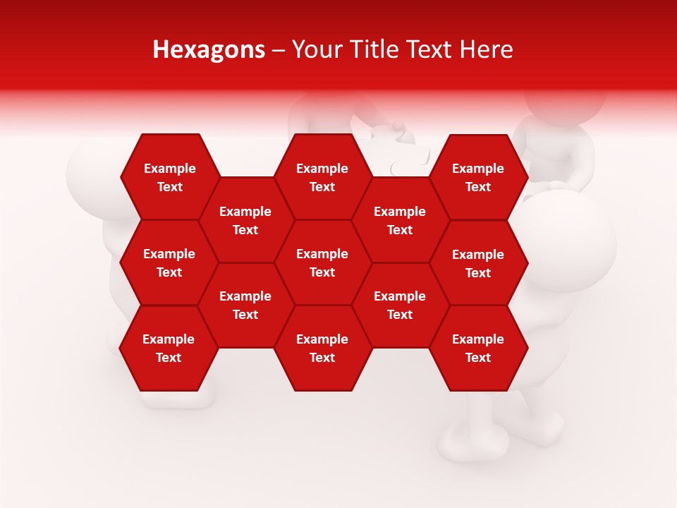 Red Illustration Help PowerPoint Template