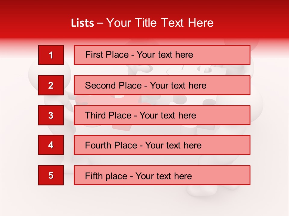 Red Illustration Help PowerPoint Template