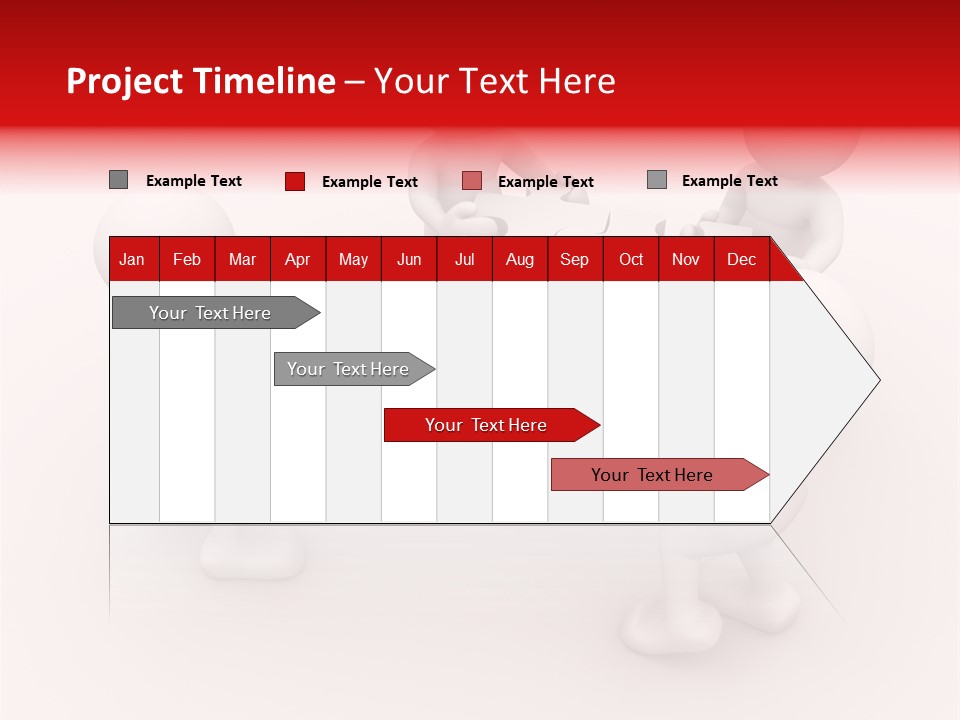 Red Illustration Help PowerPoint Template