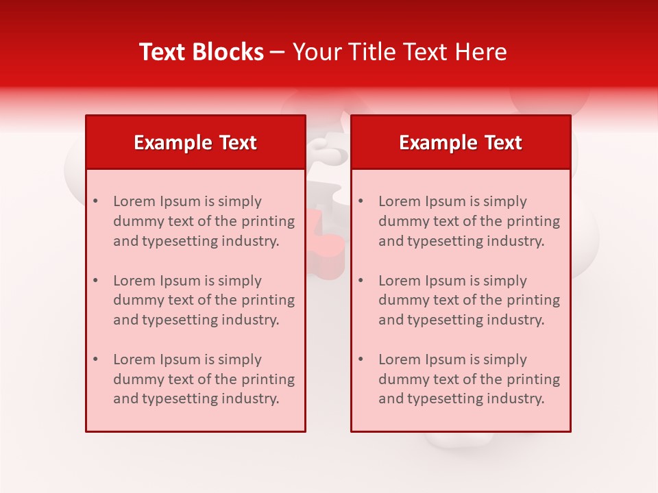 Red Illustration Help PowerPoint Template