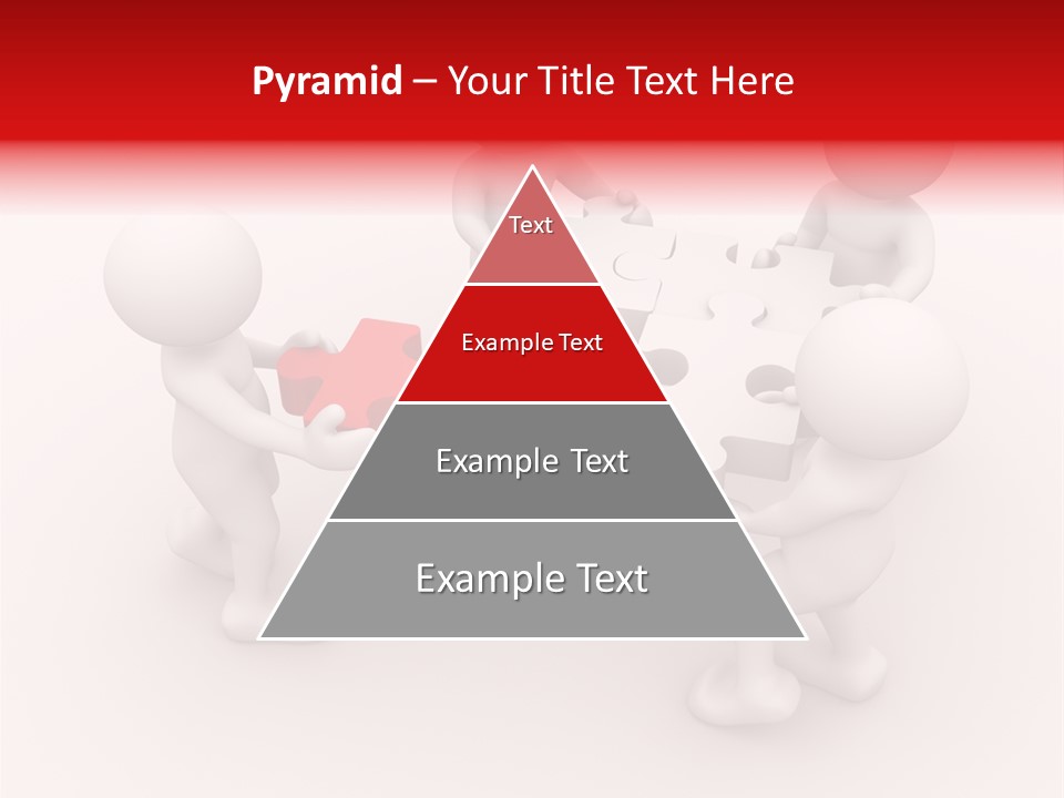 Red Illustration Help PowerPoint Template