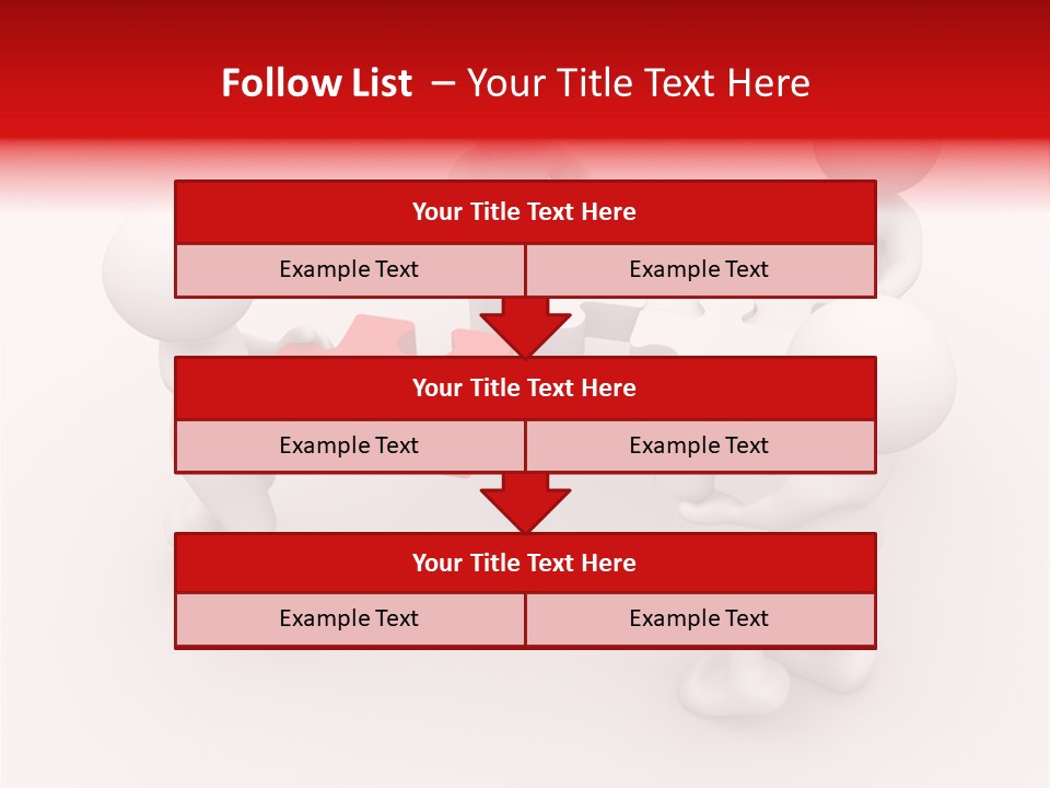 Red Illustration Help PowerPoint Template