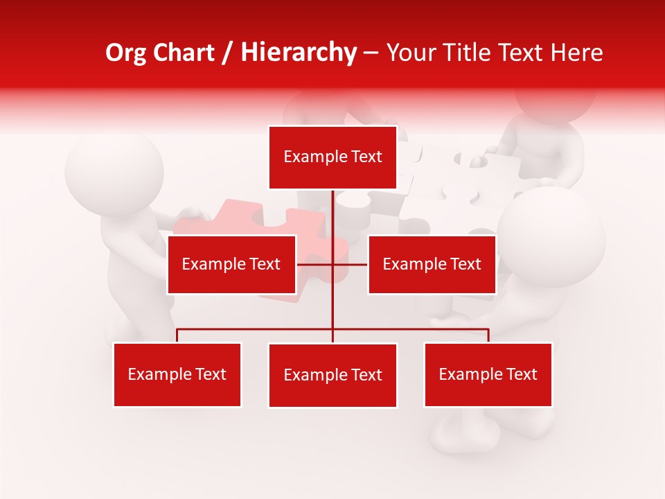 Red Illustration Help PowerPoint Template
