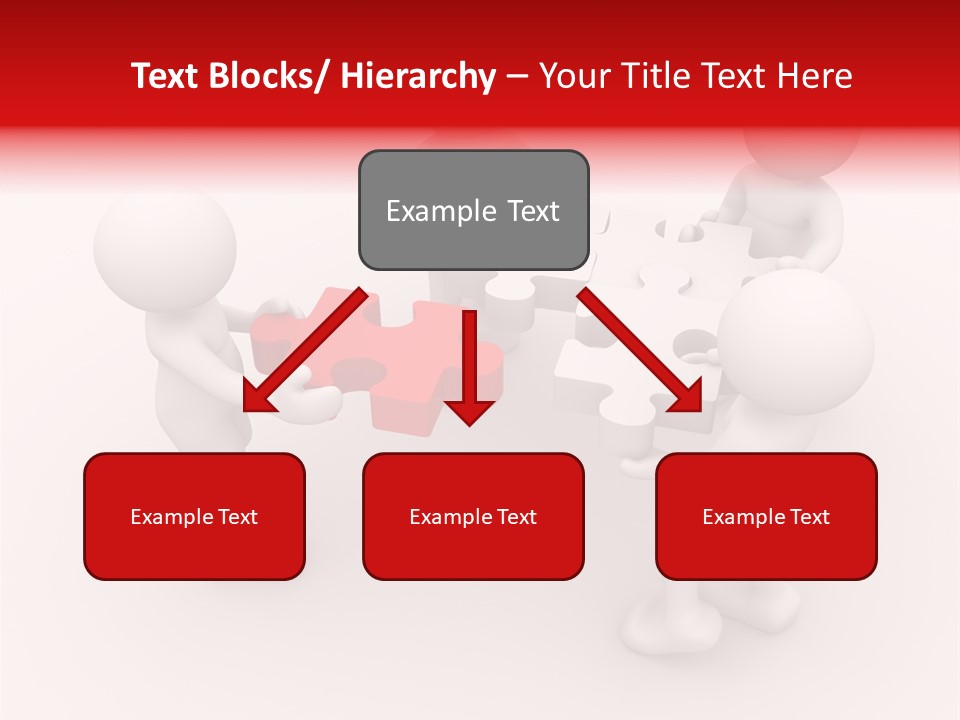 Red Illustration Help PowerPoint Template