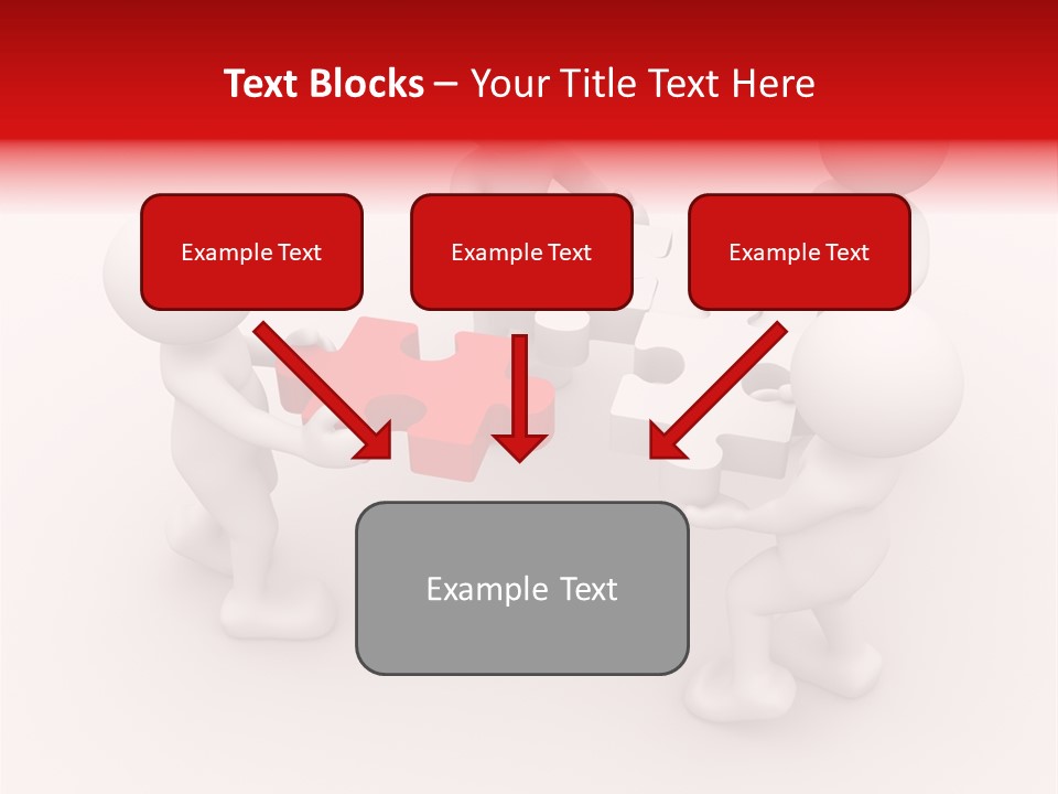 Red Illustration Help PowerPoint Template