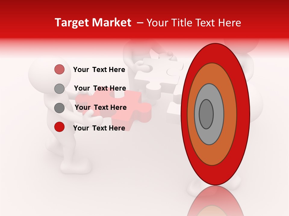 Red Illustration Help PowerPoint Template