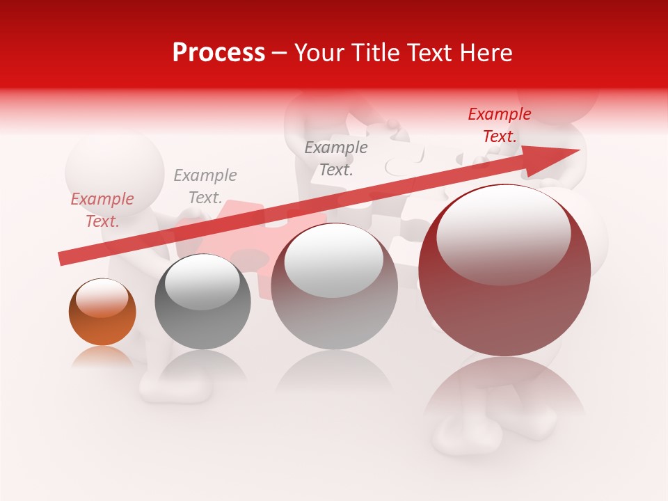 Red Illustration Help PowerPoint Template