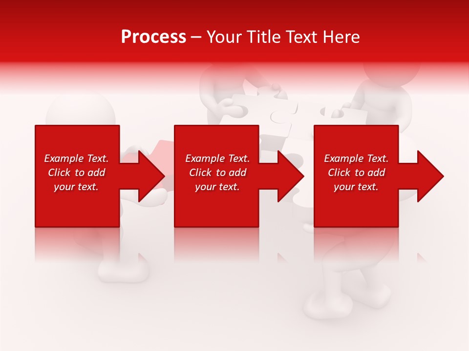 Red Illustration Help PowerPoint Template